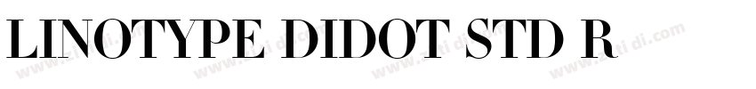 Linotype Didot Std R字体转换